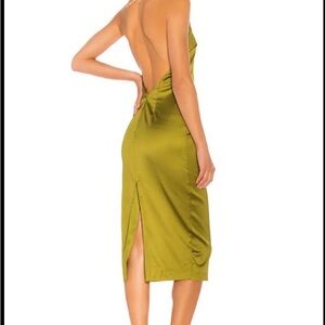 NBD Lexis Midi Dress in Edamame Green